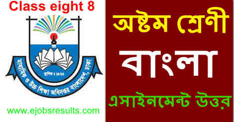 Class 8 Bangla Assignment Answer