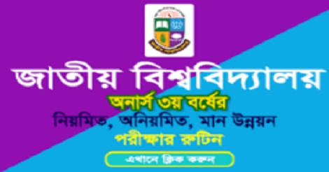 National University Honours 3rd Year Routine 2021