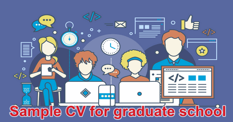 Sample CV for Graduate School Admission in bd