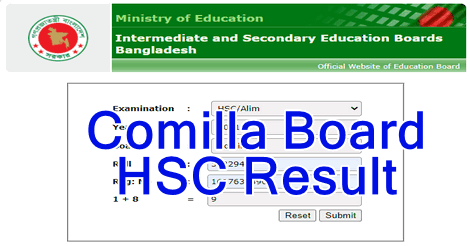 Comilla Board HSC Result 2022