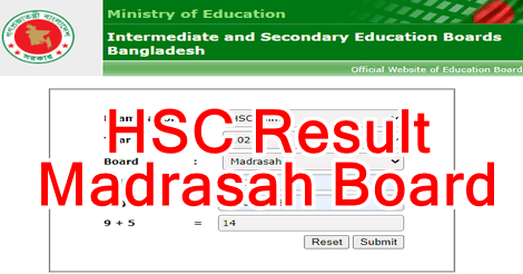 HSC Result 2022 Madrasah Board