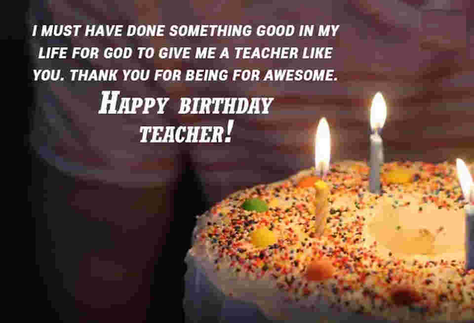 Birthday Wish For Teacher
