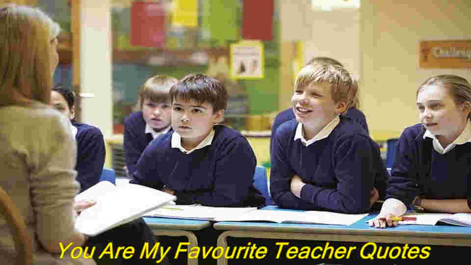 You Are My Favourite Teacher Quotes